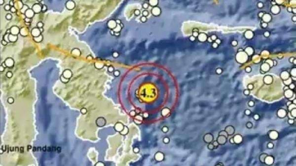 Gempa Bumi Magnitudo 4,3 Guncang Konawe Sultra Gempa Bumi Magnitudo 4,3 Guncang Konawe Sultra