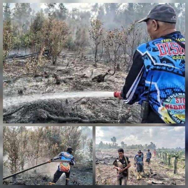 Musim kemarau, Kebakaran Lahan Kembali Terjadi di 2 Lokasi di Palangka Raya Musim kemarau, Kebakaran Lahan Kembali Terjadi di 2 Lokasi di Palangka Raya