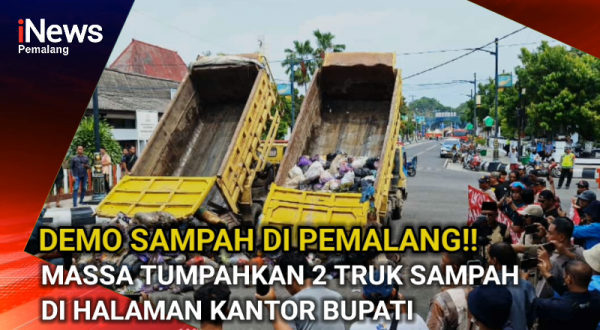 Video: Demo Sampah di Pemalang, Massa Buang Sampah di Halaman Kantor Bupati Video: Demo Sampah di Pemalang, Massa Buang Sampah di Halaman Kantor Bupati