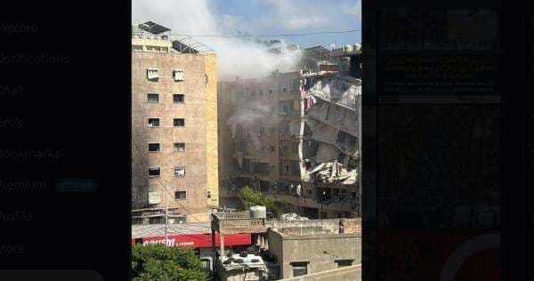 Israel Bombardir Markas Besar Hizbullah di Beirut Israel Bombardir Markas Besar Hizbullah di Beirut