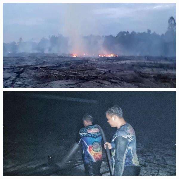 1,8 Hektare Lahan Terbakar di Pulang Pisau, Tim Dalkarhutla Kalteng Lakukan Pemadaman hingga Malam 1,8 Hektare Lahan Terbakar di Pulang Pisau, Tim Dalkarhutla Kalteng Lakukan Pemadaman hingga Malam