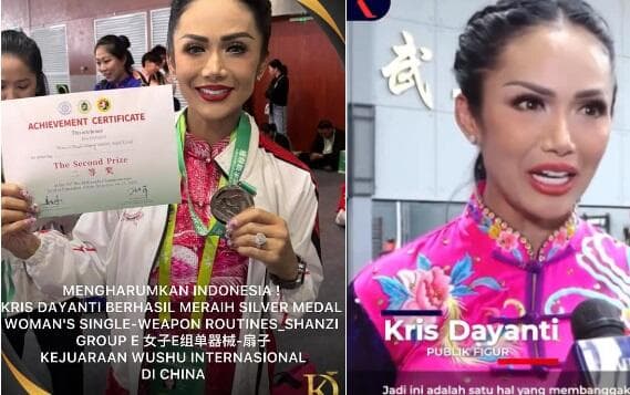 Krisdayanti Raih Medali Perak pada Kejuaraan Wushu di China Krisdayanti Raih Medali Perak pada Kejuaraan Wushu di China