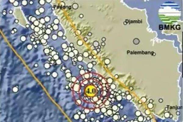 Gempa Hari Ini Magnitudo 4,0 Guncang Seluma Bengkulu Gempa Hari Ini Magnitudo 4,0 Guncang Seluma Bengkulu