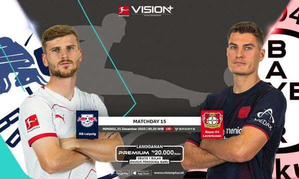 Jadwal dan Link Live Streaming RB Leipzig vs Bayer Leverkusen di Bundesliga 2025-2026 Jadwal dan Link Live Streaming RB Leipzig vs Bayer Leverkusen di Bundesliga 2025-2026