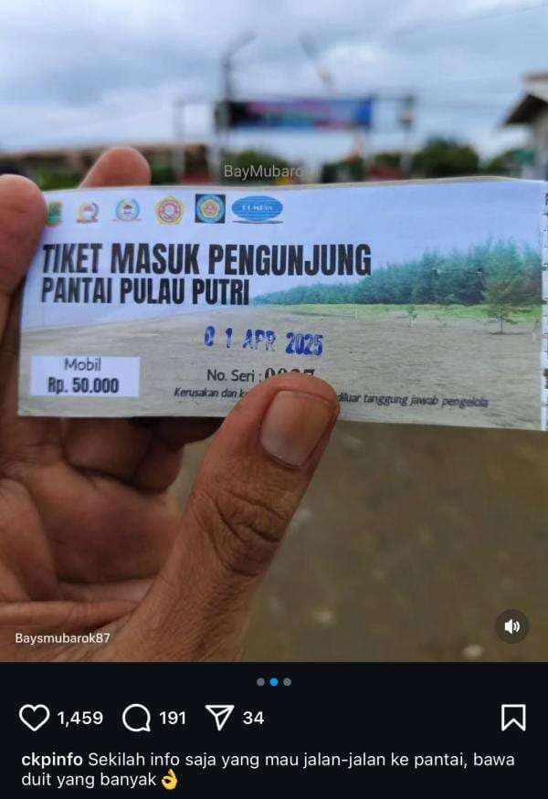 Pantai Pulau Putri Karawang Heboh di Media Sosial, Pengunjung Sebut Harganya Telalu Mahal Pantai Pulau Putri Karawang Heboh di Media Sosial, Pengunjung Sebut Harganya Telalu Mahal