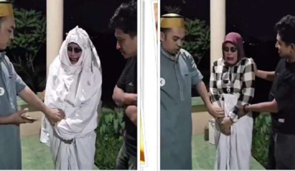 Viral Konten Kreator jadi Pocong Malah Kesurupan Beneran, Asli bikin Merinding! Viral Konten Kreator jadi Pocong Malah Kesurupan Beneran, Asli bikin Merinding!
