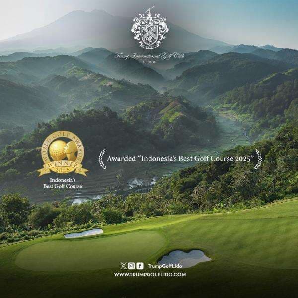 Trump International Golf Club, Lido Dinobatkan sebagai Lapangan Golf Terbaik di Indonesia oleh World Golf Awards Trump International Golf Club, Lido Dinobatkan sebagai Lapangan Golf Terbaik di Indonesia oleh World Golf Awards