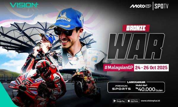 Jadwal dan Link Live Streaming MotoGP Malaysia 2025, Saksikan Serunya Balapan Utama di Vision+ Jadwal dan Link Live Streaming MotoGP Malaysia 2025, Saksikan Serunya Balapan Utama di Vision+