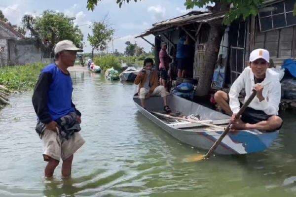 Banjir Bengawan Jero Lamongan Meluas Rendam 25 Desa, Aktivitas Warga Lumpuh Banjir Bengawan Jero Lamongan Meluas Rendam 25 Desa, Aktivitas Warga Lumpuh