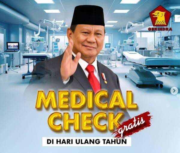 Gratis! Cara Dapat Medical Check-Up dari Presiden Prabowo, Simak Syaratnya! Gratis! Cara Dapat Medical Check-Up dari Presiden Prabowo, Simak Syaratnya!