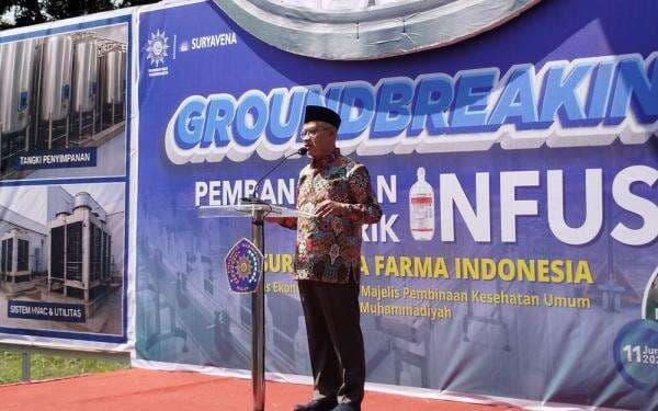 Muhammadiyah Mulai Bangun Pabrik Infus Senilai Rp800 Miliar di Malang Muhammadiyah Mulai Bangun Pabrik Infus Senilai Rp800 Miliar di Malang