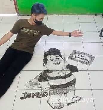 Bikin Takjub! Pria Ini Bikin Ilustrasi Karakter Jumbo Pakai Sisa Potongan Rambut Bikin Takjub! Pria Ini Bikin Ilustrasi Karakter Jumbo Pakai Sisa Potongan Rambut