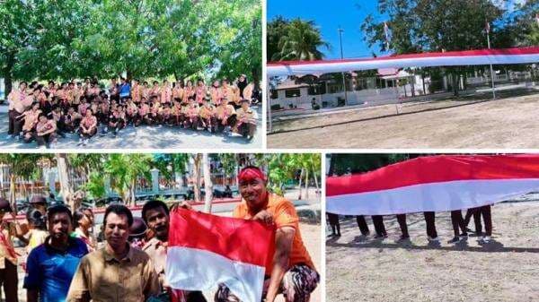 Merah Putih Raksasa 340 Meter Mengitari Lapangan Pahlawan, Sinergi Pramuka, DLH dan Kodim 1601 Merah Putih Raksasa 340 Meter Mengitari Lapangan Pahlawan, Sinergi Pramuka, DLH dan Kodim 1601