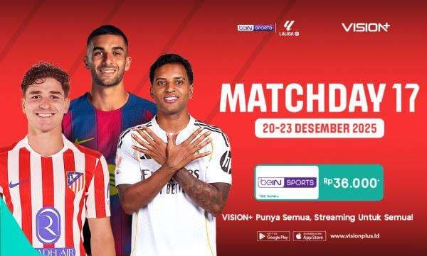 Jadwal Lengkap Liga Spanyol 2025-2026 Jornada 17, Bisa Live Streaming di Sini! Jadwal Lengkap Liga Spanyol 2025-2026 Jornada 17, Bisa Live Streaming di Sini!