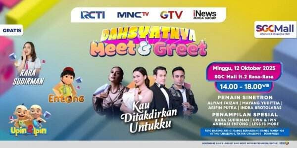 Siap-Siap Ketemu Para Pemain Sinetron Dalam Dahsyatnya Meet and Greet Kau Ditakdirkan Untukku di Cikarang! Siap-Siap Ketemu Para Pemain Sinetron Dalam Dahsyatnya Meet and Greet Kau Ditakdirkan Untukku di Cikarang!