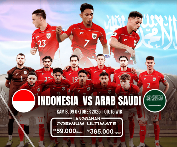 Catat, Harga Paket Vision+ buat Nonton Timnas Indonesia vs Arab Saudi Malam Ini Catat, Harga Paket Vision+ buat Nonton Timnas Indonesia vs Arab Saudi Malam Ini