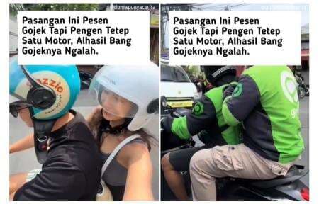 Sepasang Kekasih Pesan Ojek Online tapi Ingin Tetap Bersama, Endingnya Sangat Lucu Sepasang Kekasih Pesan Ojek Online tapi Ingin Tetap Bersama, Endingnya Sangat Lucu