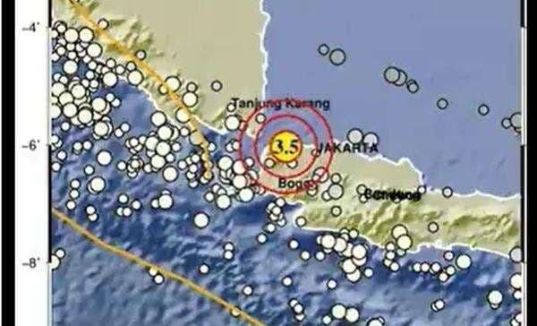 Gempa M3,5 Guncang Tigaraksa Gempa M3,5 Guncang Tigaraksa