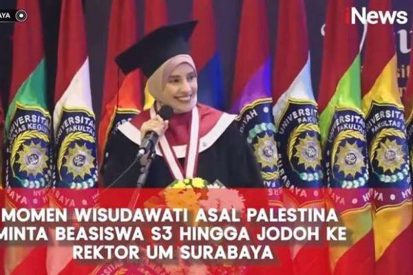 Heboh Wisudawati UM Surabaya asal Palestina Minta Rekomendasi Jodoh ke Rektor Heboh Wisudawati UM Surabaya asal Palestina Minta Rekomendasi Jodoh ke Rektor