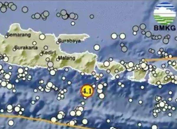 Info BMKG Gempa Terkini M 4,1 Guncang Jembrana Bali Info BMKG Gempa Terkini M 4,1 Guncang Jembrana Bali