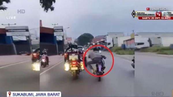 Viral! Pemotor Ugal-ugalan di Sukabumi Ditangkap Polisi Viral! Pemotor Ugal-ugalan di Sukabumi Ditangkap Polisi