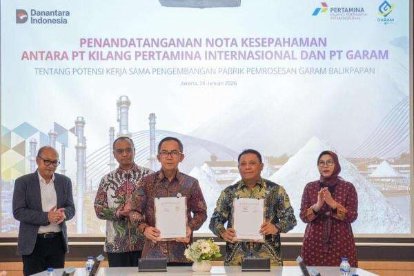 Kilang Pertamina Internasional Perkuat Sinergi Hilirisasi Garam Kilang Pertamina Internasional Perkuat Sinergi Hilirisasi Garam