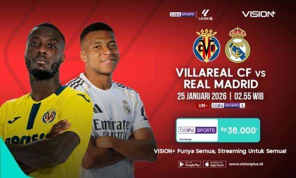 Jadwal dan Link Live Streaming Villarreal vs Real Madrid di Liga Spanyol 2025-2026 Jadwal dan Link Live Streaming Villarreal vs Real Madrid di Liga Spanyol 2025-2026