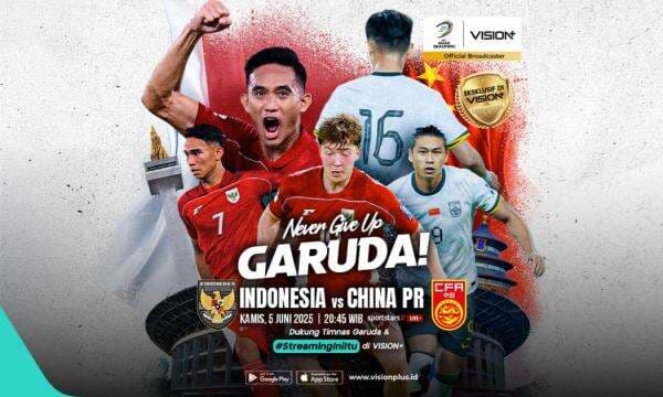 Live RCTI! Jadwal Siaran Langsung Timnas Indonesia Vs China di Kualifikasi Piala Dunia 2026 Live RCTI! Jadwal Siaran Langsung Timnas Indonesia Vs China di Kualifikasi Piala Dunia 2026