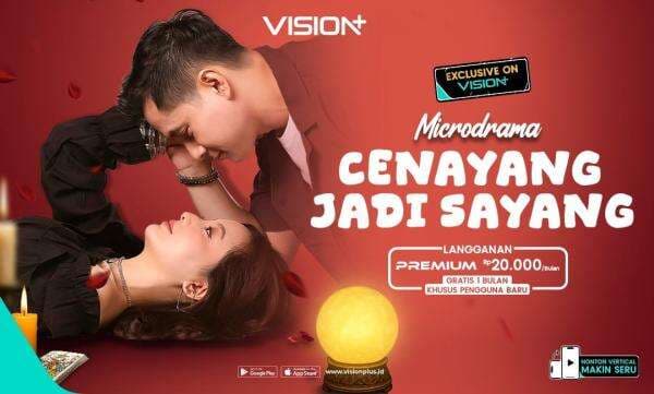 Microdrama Cenayang Jadi Sayang Tayang di VISION+, Ketika Ramalan Palsu Justru Mengubah Takdir! Microdrama Cenayang Jadi Sayang Tayang di VISION+, Ketika Ramalan Palsu Justru Mengubah Takdir!