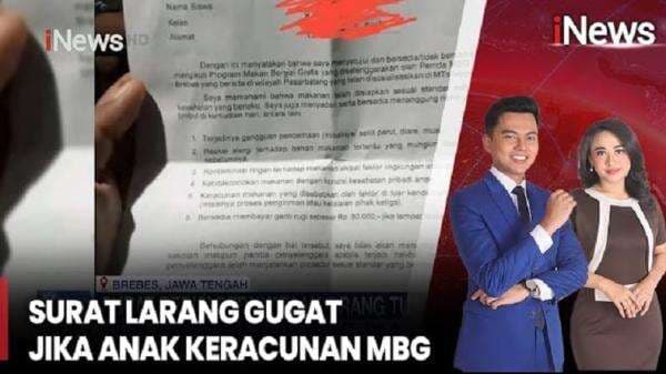 Sempat Viral, Surat Larangan Orang Tua Tuntut Sekolah jika Anak Keracunan MBG Akhirnya Ditarik Sempat Viral, Surat Larangan Orang Tua Tuntut Sekolah jika Anak Keracunan MBG Akhirnya Ditarik