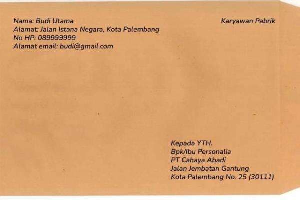 Simak Cara Menulis Alamat Paket Tulis Tangan dengan Benar Simak Cara Menulis Alamat Paket Tulis Tangan dengan Benar