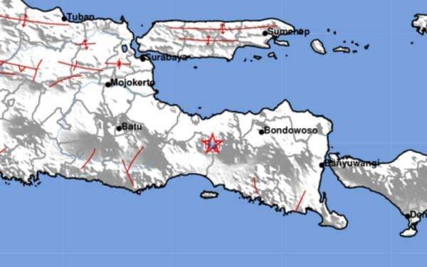 Gempa Bumi Magnitudo 2,6 Guncang Probololinggo, Berpusat di Darat Gempa Bumi Magnitudo 2,6 Guncang Probololinggo, Berpusat di Darat