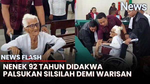 Sudah Pikun dan Gunakan Kursi Roda, Nenek 92 Tahun Terdakwa Palsukan Silsilah Keluarga Sudah Pikun dan Gunakan Kursi Roda, Nenek 92 Tahun Terdakwa Palsukan Silsilah Keluarga