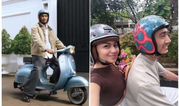 So Sweet, Ariel Tatum Jalan-Jalan Naik Vespa Jadul Dibonceng Daffa Wardhana So Sweet, Ariel Tatum Jalan-Jalan Naik Vespa Jadul Dibonceng Daffa Wardhana