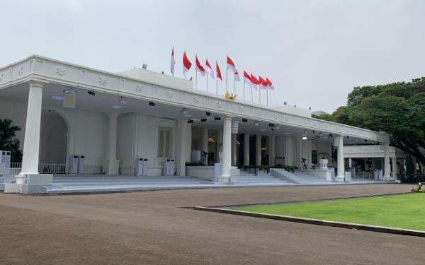 Mulai Bersolek, Merah Putih Hiasi Istana Kepresiden Jelang Perayaan HUT ke-80 RI Mulai Bersolek, Merah Putih Hiasi Istana Kepresiden Jelang Perayaan HUT ke-80 RI