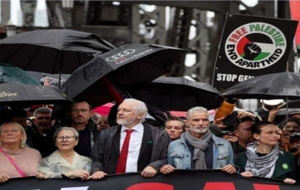 Pendiri WikiLeaks Julian Assange Bergabung Puluhan Ribu Warga Sydney Demo Dukung Palestina Pendiri WikiLeaks Julian Assange Bergabung Puluhan Ribu Warga Sydney Demo Dukung Palestina