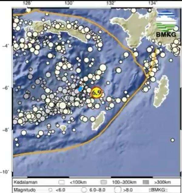 Gempa M6,9 Guncang Maluku Utara, BMKG: Tidak Berpotensi Tsunami Gempa M6,9 Guncang Maluku Utara, BMKG: Tidak Berpotensi Tsunami