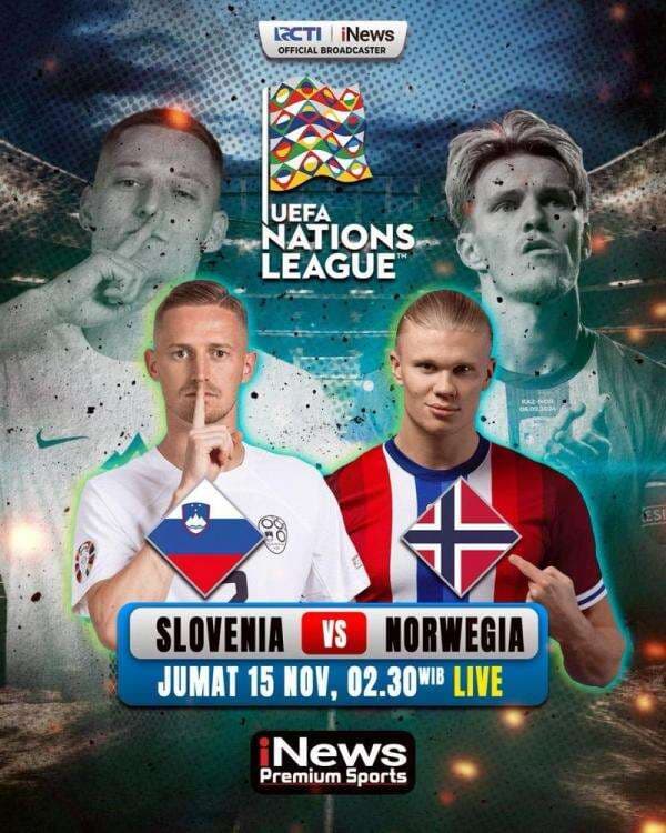 Saksikan Duel Slovenia Vs Norwegia di UEFA Nations League Dini Hari Ini Pukul 02.30 WIB Live di iNews Saksikan Duel Slovenia Vs Norwegia di UEFA Nations League Dini Hari Ini Pukul 02.30 WIB Live di iNews