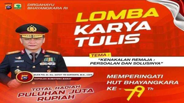 Polda Sumbar Ajak Mahasiswa dan Umum Sampaikan Solusi Kenakalan Remaja Melalui Lomba Karya Tulis Polda Sumbar Ajak Mahasiswa dan Umum Sampaikan Solusi Kenakalan Remaja Melalui Lomba Karya Tulis