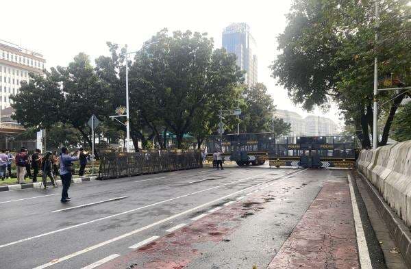 Ada Demo Indonesia Cemas, Jalan Medan Merdeka Selatan Ditutup Ada Demo Indonesia Cemas, Jalan Medan Merdeka Selatan Ditutup