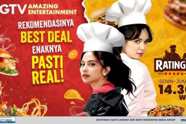 Ada Pecak Bandeng, Dawet Duren, dan Sajian Melegenda Lainnya di RATING 5 GTV Amazing Entertainment! Ada Pecak Bandeng, Dawet Duren, dan Sajian Melegenda Lainnya di RATING 5 GTV Amazing Entertainment!