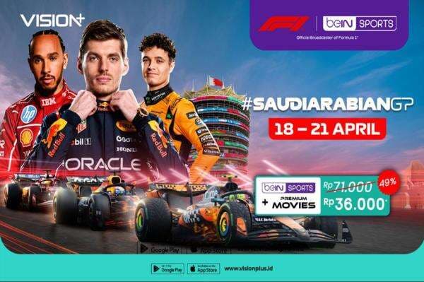 Adu Cepat di Jeddah! Saksikan STC Saudi Arabian Grand Prix 2025 di VISION+ Adu Cepat di Jeddah! Saksikan STC Saudi Arabian Grand Prix 2025 di VISION+