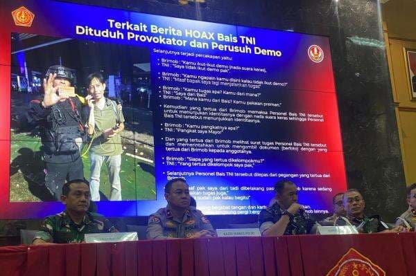 Viral Anggota TNI Dituduh Provokator Demo, Ini Percakapannya dengan Personel Brimob Viral Anggota TNI Dituduh Provokator Demo, Ini Percakapannya dengan Personel Brimob
