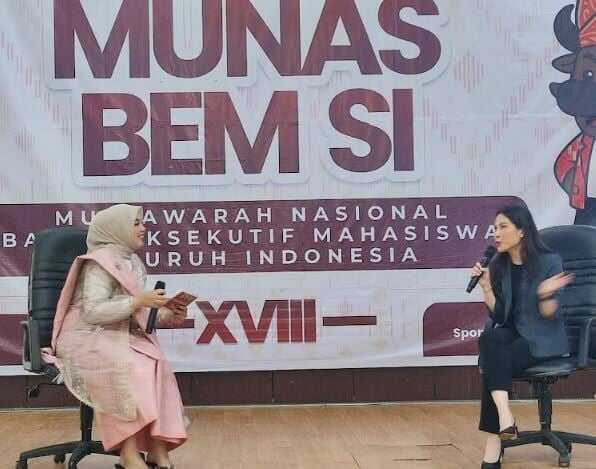 Dialog di Munas BEM SI, Angela Tanoesoedibjo Ajak Generasi Muda Jangan Hanya Aktif di Medsos Dialog di Munas BEM SI, Angela Tanoesoedibjo Ajak Generasi Muda Jangan Hanya Aktif di Medsos