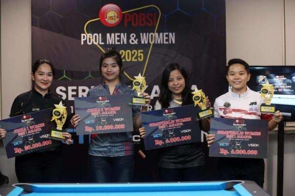 Angeline Juara POBSI Pool Men & Women Seri 1 Jakarta 2025, Apresiasi Hary Tanoe Angeline Juara POBSI Pool Men & Women Seri 1 Jakarta 2025, Apresiasi Hary Tanoe