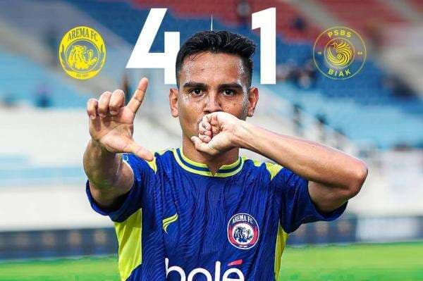 Hasil Super League: Dalberto Bersinar! Arema FC Bantai PSBS Biak 4-1 di Stadion Kanjuruhan Hasil Super League: Dalberto Bersinar! Arema FC Bantai PSBS Biak 4-1 di Stadion Kanjuruhan