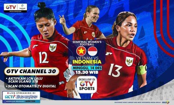 Jadwal Siaran Langsung Timnas Putri Indonesia Vs Vietnam di Semifinal SEA Games 2025 Jadwal Siaran Langsung Timnas Putri Indonesia Vs Vietnam di Semifinal SEA Games 2025