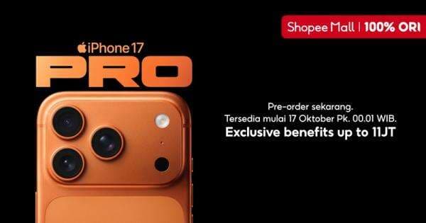 Yuk, Pre-Order iPhone 17 Series di Shopee, Nikmati Promo Terbaik! Yuk, Pre-Order iPhone 17 Series di Shopee, Nikmati Promo Terbaik!