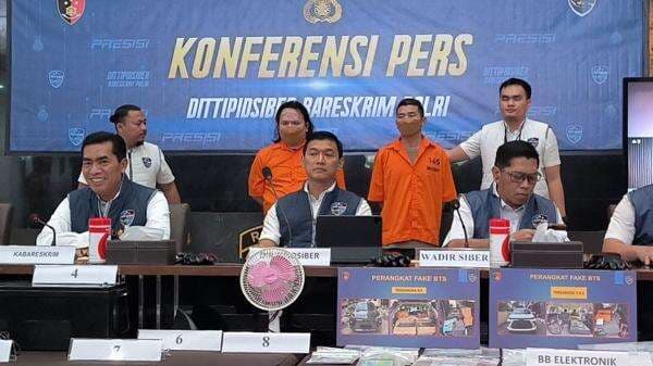 Polri Ungkap Kasus Penipuan SMS BTS Palsu, 2 WN China Ditetapkan Tersangka Polri Ungkap Kasus Penipuan SMS BTS Palsu, 2 WN China Ditetapkan Tersangka