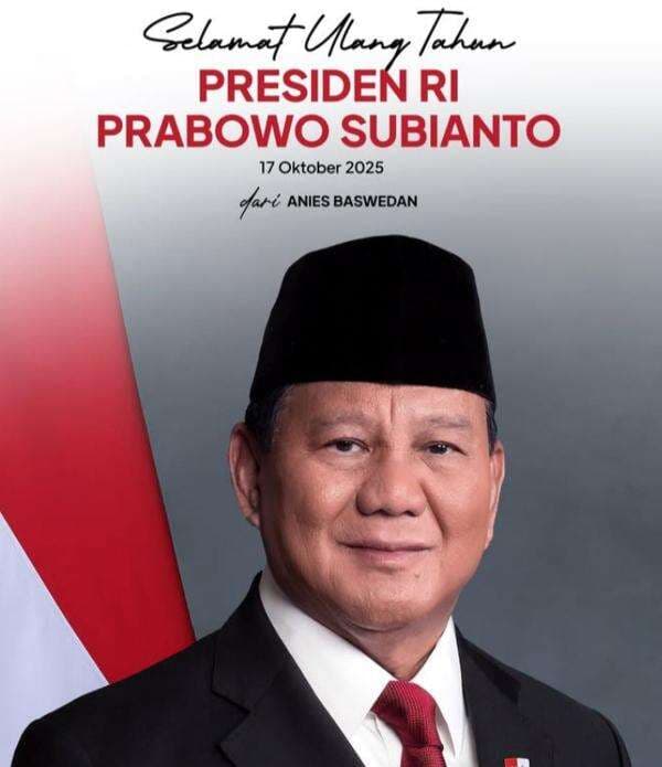 Prabowo Ulang Tahun Ke-74, Anies: Semoga Diberikan Petunjuk dan Perlindungan Prabowo Ulang Tahun Ke-74, Anies: Semoga Diberikan Petunjuk dan Perlindungan